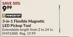 Princess Auto 3-in-1 Flexible Magnetic LED Pickup Tool offer