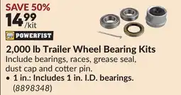 Princess Auto 2,000 lb Trailer Wheel Bearing Kits offer