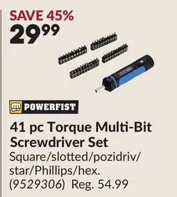 Princess Auto 41 pc Torque Multi-Bit Screwdriver Set offer