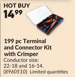 Princess Auto 199 pc Terminal and Connector Kit with Crimper offer