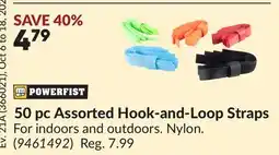 Princess Auto 50 pc Assorted Hook-and-Loop Straps offer