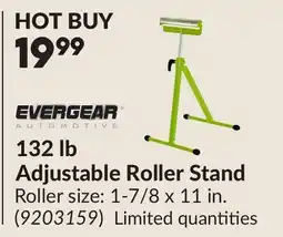 Princess Auto 132 lb Adjustable Roller Stand offer