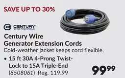 Princess Auto Generator Extension Cords offer