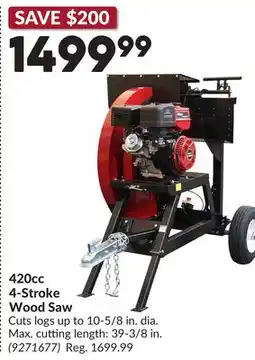 Princess Auto 420cc 4-Stroke Wood Saw offer