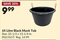 Princess Auto 65 Litre Black Muck Tub offer