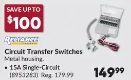 Princess Auto Circuit Transfer Switches offer