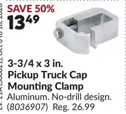 Princess Auto 3-3/4 x 3 in. Pickup Truck Cap Mounting Clamp offer