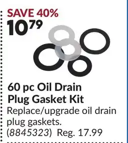 Princess Auto 60 pc Oil Drain Plug Gasket Kit offer