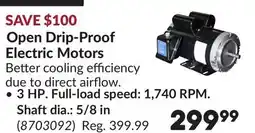 Princess Auto Open Drip-Proof Electric Motors offer