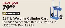 Princess Auto 187 lb Welding Cylinder Cart offer