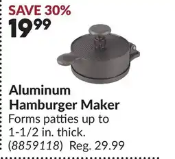 Princess Auto Aluminum Hamburger Maker offer