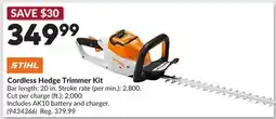 Princess Auto Cordless Hedge Trimmer Kit offer