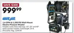 Princess Auto 1.6 GPM @ 1,500 PSI Wall-Mount Electric Pressure Washer offer