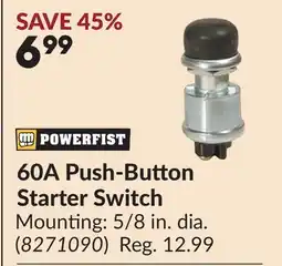 Princess Auto 60A Push-Button Starter Switch offer