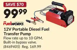 Princess Auto 12V Portable Diesel Fuel Transfer Pump offer