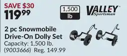 Princess Auto 2 pc Snowmobile Drive-On Dolly Set offer