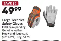 Princess Auto Large Technical Safety Gloves offer