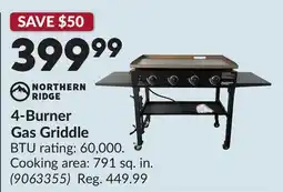 Princess Auto 4-Burner Gas Griddle offer