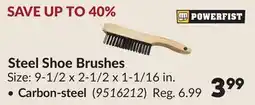 Princess Auto Steel Shoe Brushes offer