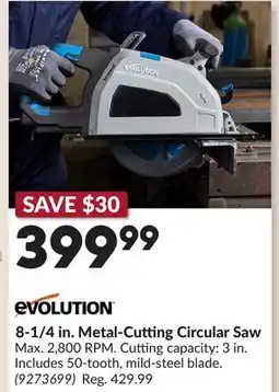 Princess Auto 8-1/4 in. Metal-Cutting Circular Saw offer