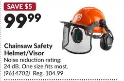 Princess Auto Chainsaw Safety Helmet/Visor offer