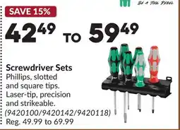 Princess Auto Screwdriver Sets offer