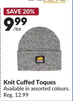 Princess Auto Knit Cuffed Toques offer