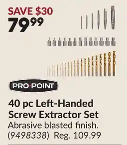 Princess Auto 40 pc Left-Handed Screw Extractor Set offer