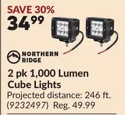 Princess Auto 2 pk 1,000 Lumen Cube Lights offer