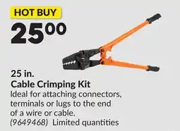 Princess Auto 25 in. Cable Crimping Kit offer