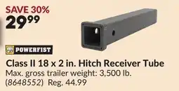 Princess Auto Class II 18 x 2 in. Hitch Receiver Tube offer