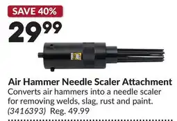 Princess Auto Air Hammer Needle Scaler Attachment offer