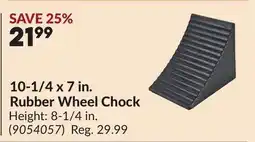 Princess Auto 10-1/4 x 7 in. Rubber Wheel Chock offer