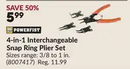 Princess Auto 4-in-1 Interchangeable Snap Ring Plier Set offer