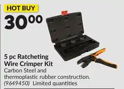 Princess Auto 5 pc Ratcheting Wire Crimper Kit offer