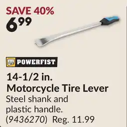 Princess Auto POWERFIST 14-1/2 in. Motorcycle Tire Lever offer