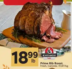 Quality Foods Black Angus Prime Rib Roast offer
