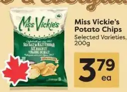 Quality Foods Miss Vickie's potato chips offer