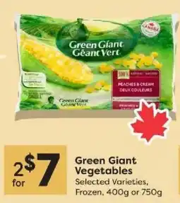 Quality Foods Green Giant Vegetables offer