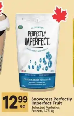 Quality Foods Snowcrest Perfectly Imperfect Fruit offer