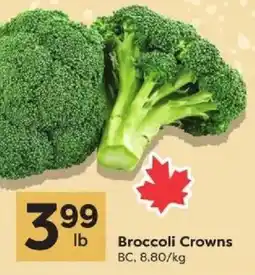Quality Foods Broccoli Crowns offer
