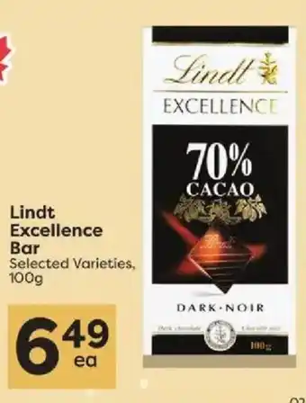 Lindt Excellence Bar