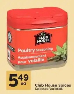 Quality Foods Club House Spices offer