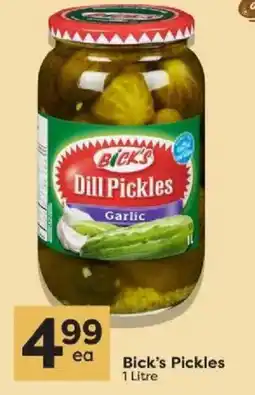 Quality Foods Bick's dill pickles garlic offer