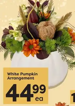 Quality Foods White Pumpkin Arrangement offer
