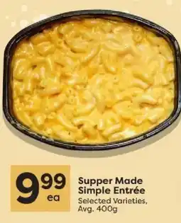 Quality Foods Supper Made Simple Entrée offer