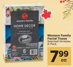 Quality Foods Western Family Facial Tissue offer