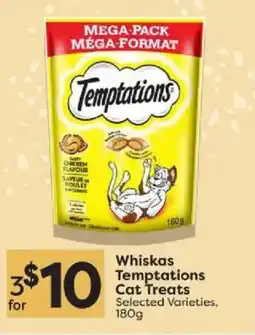 Quality Foods Whiskas Temptations Cat Treats offer
