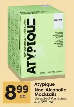 Quality Foods Atypique Non-Alcoholic Mocktails offer