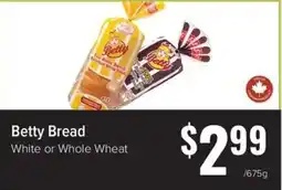 Produce Depot Betty Bread White or Whole Wheat offer